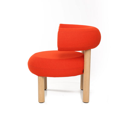Fat Lounge Chair Wood by Tom Dixon - Lacquered Oak / Hallingdal 65 600
