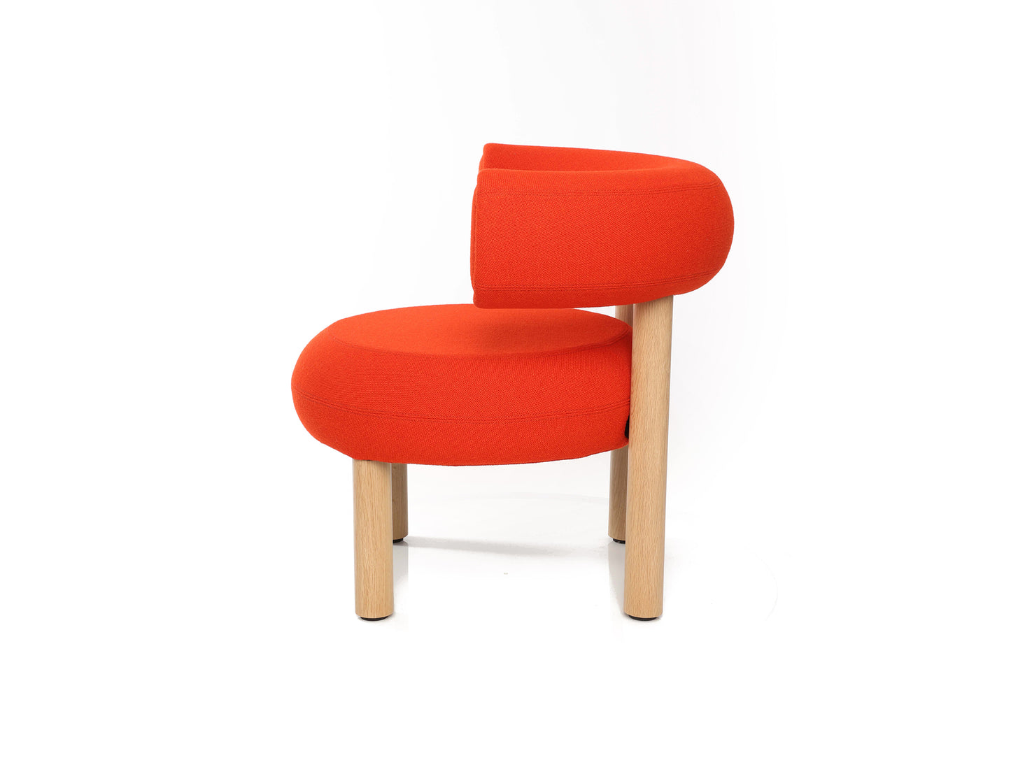 Fat Lounge Chair Wood by Tom Dixon - Lacquered Oak / Hallingdal 65 600