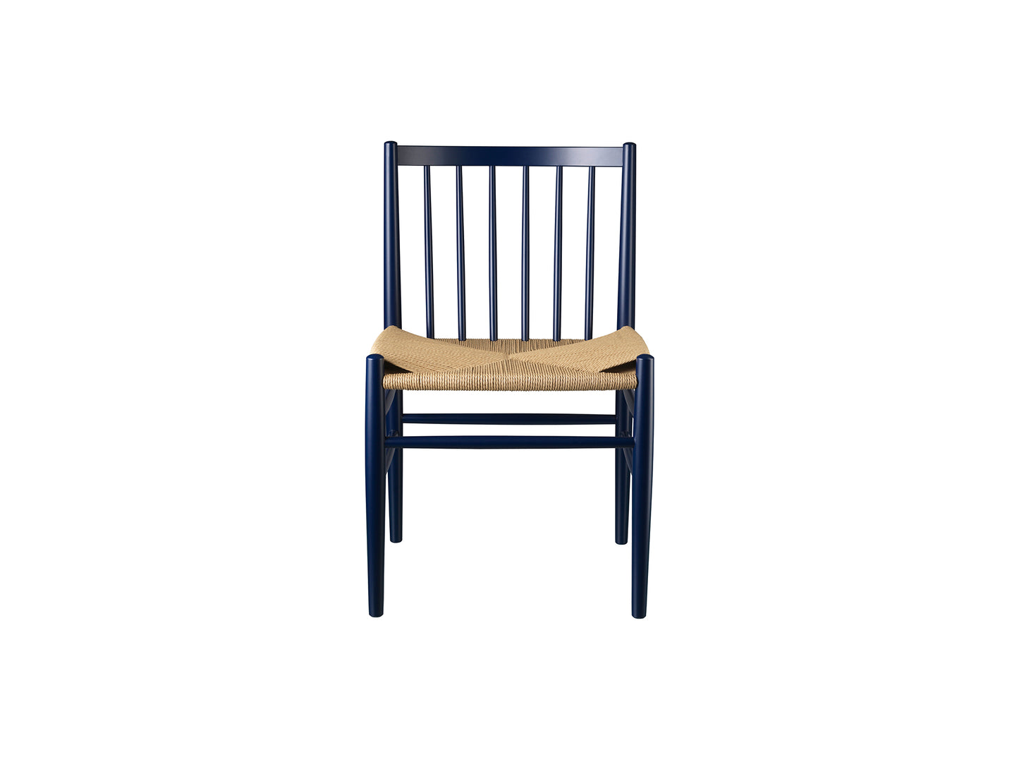 J80 Chair by FDB Mobler - Steel Blue Painted Beech