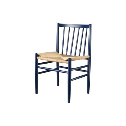 J80 Chair by FDB Mobler - Steel Blue Painted Beech