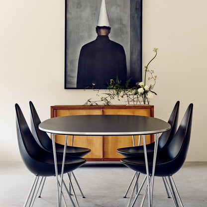 Superellipse Dining Table (Laminate Tabletop) by Fritz Hansen