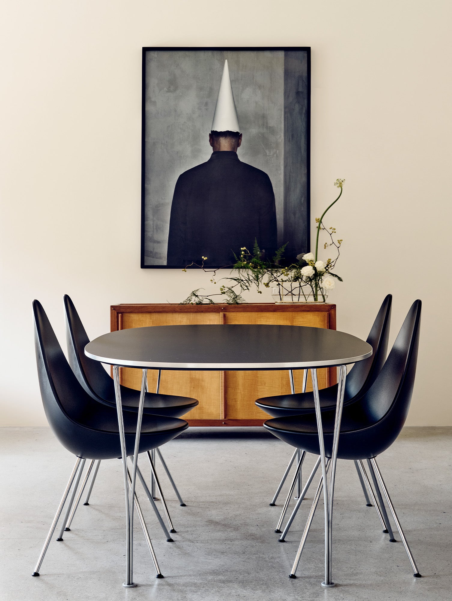 Superellipse Dining Table (Laminate Tabletop) by Fritz Hansen