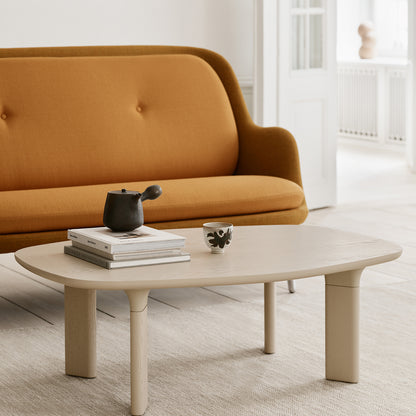 Analog Coffee Table (JH63A) by Fritz Hansen - Light Beige Ash