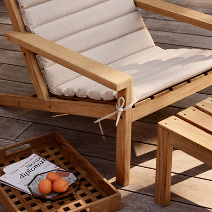 Between Lines Deck Chair Cushion by Fritz Hansen - Papyrus