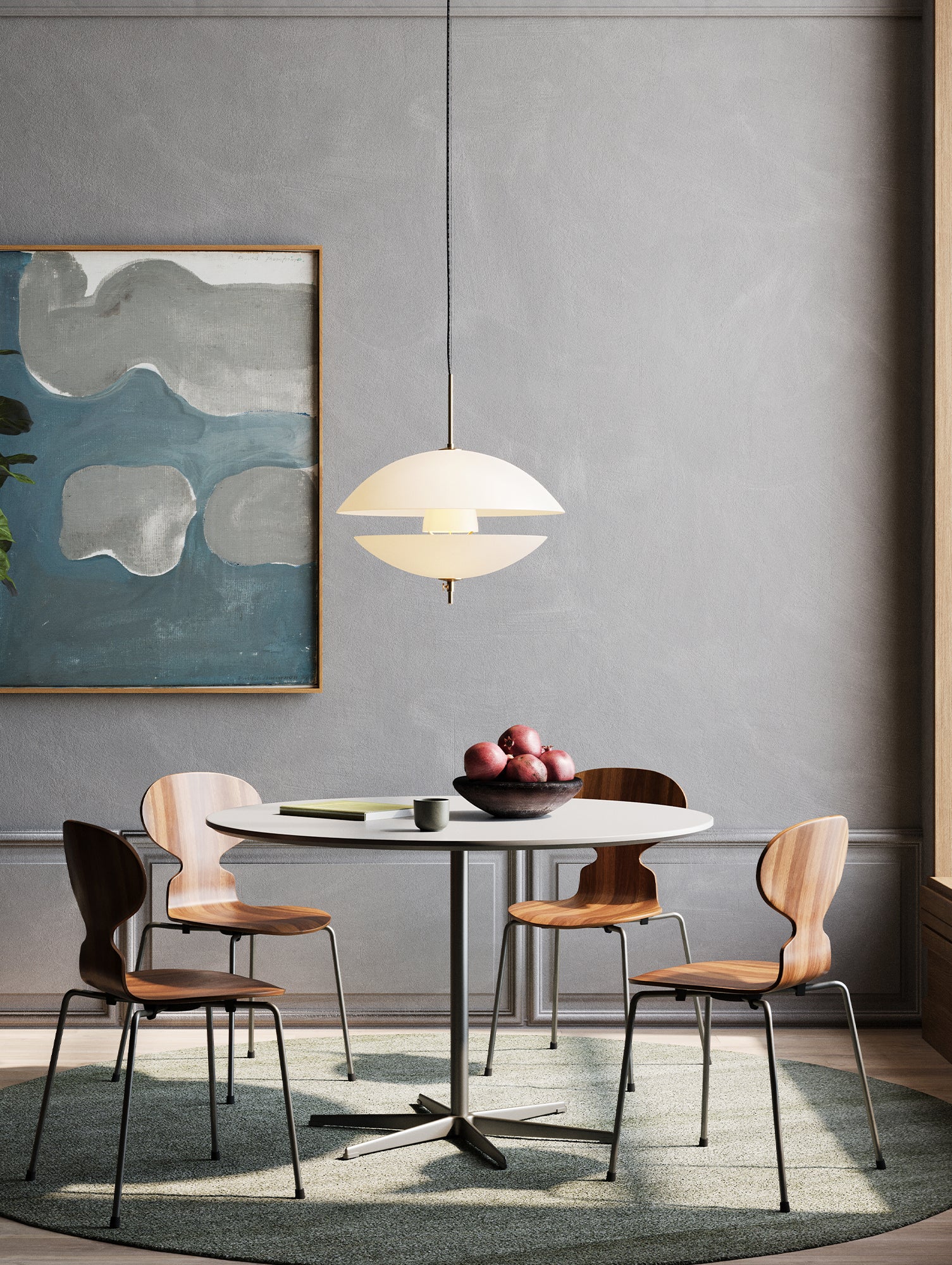 Clam Pendant Lamp by Fritz Hansen 