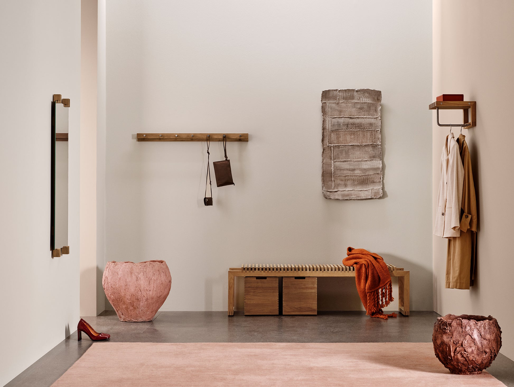 Cutter Mirror by Fritz Hansen - Teak