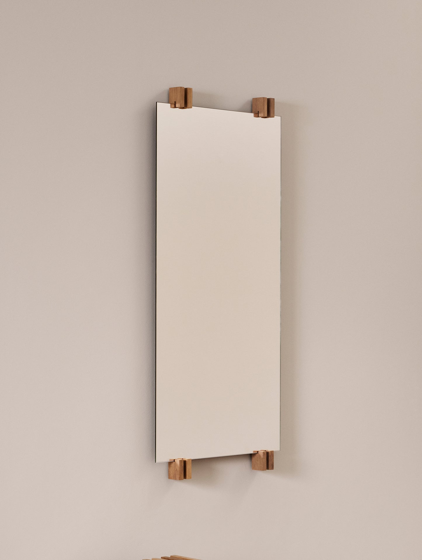 Cutter Mirror by Fritz Hansen - Teak