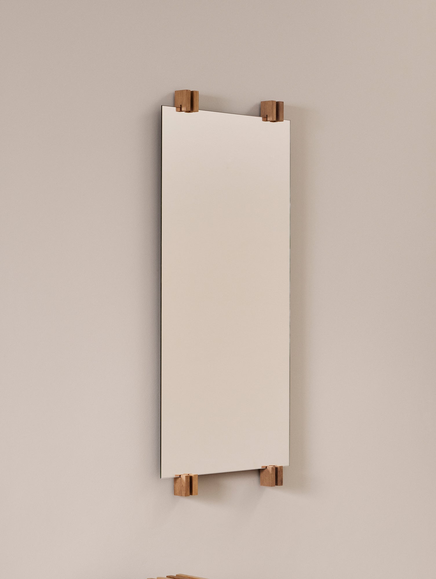 Cutter Mirror by Fritz Hansen - Teak