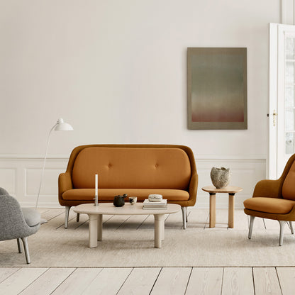 Analog Coffee Table (JH63A) by Fritz Hansen - Light Beige Ash