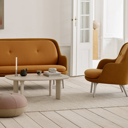 Analog Coffee Table (JH63A) by Fritz Hansen - Light Beige Ash