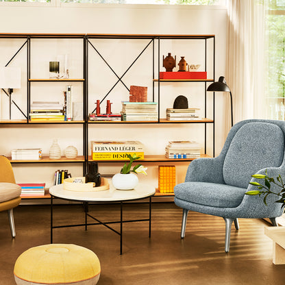 Fri Lounge Chair JH4 - Single Upholstery by Fritz Hansen / Safire 012