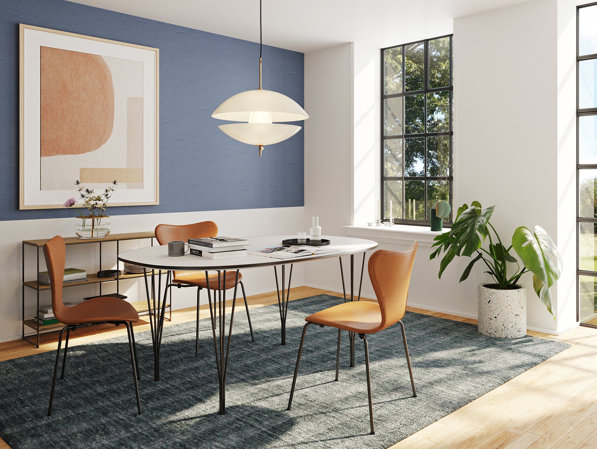 Clam Pendant Lamp by Fritz Hansen 