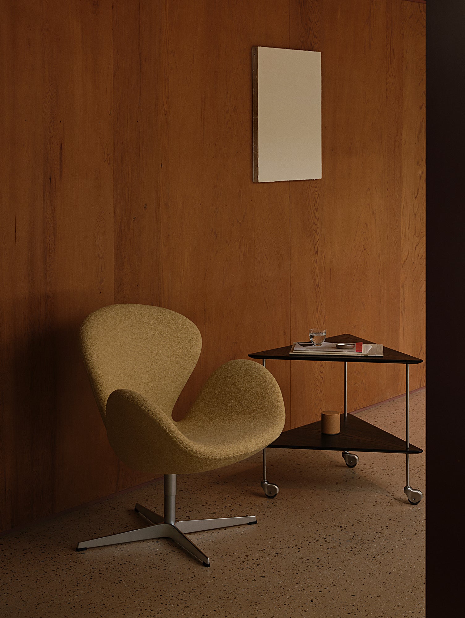 AJ Trolley by Fritz Hansen - Clear Lacquered Walnut Veneer