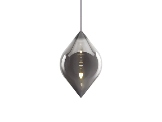 Flare Top Silver LED Pendant Light by Tom Dixon