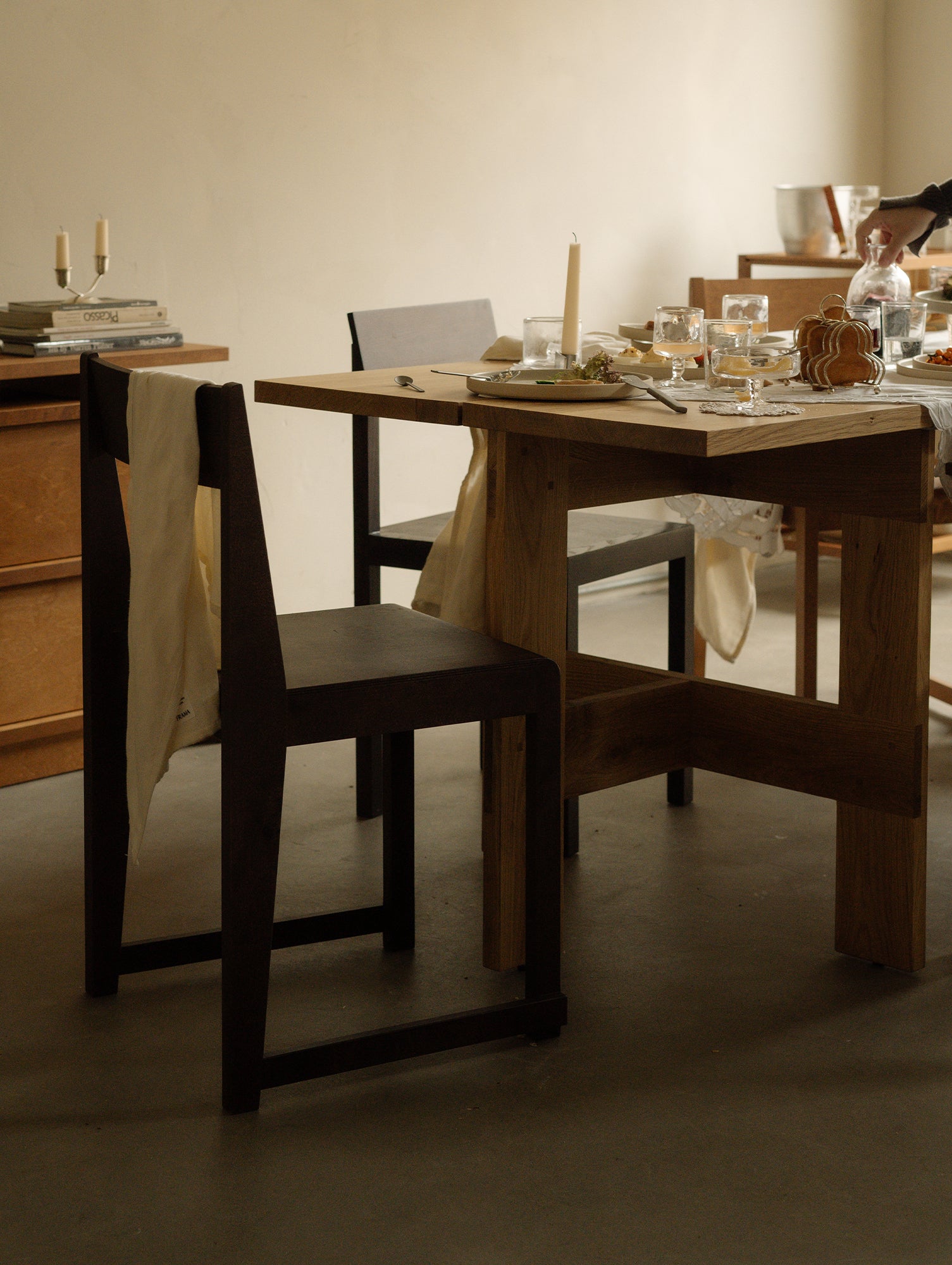 Chair 01 by Frama - Dark Brown Oiled Birch