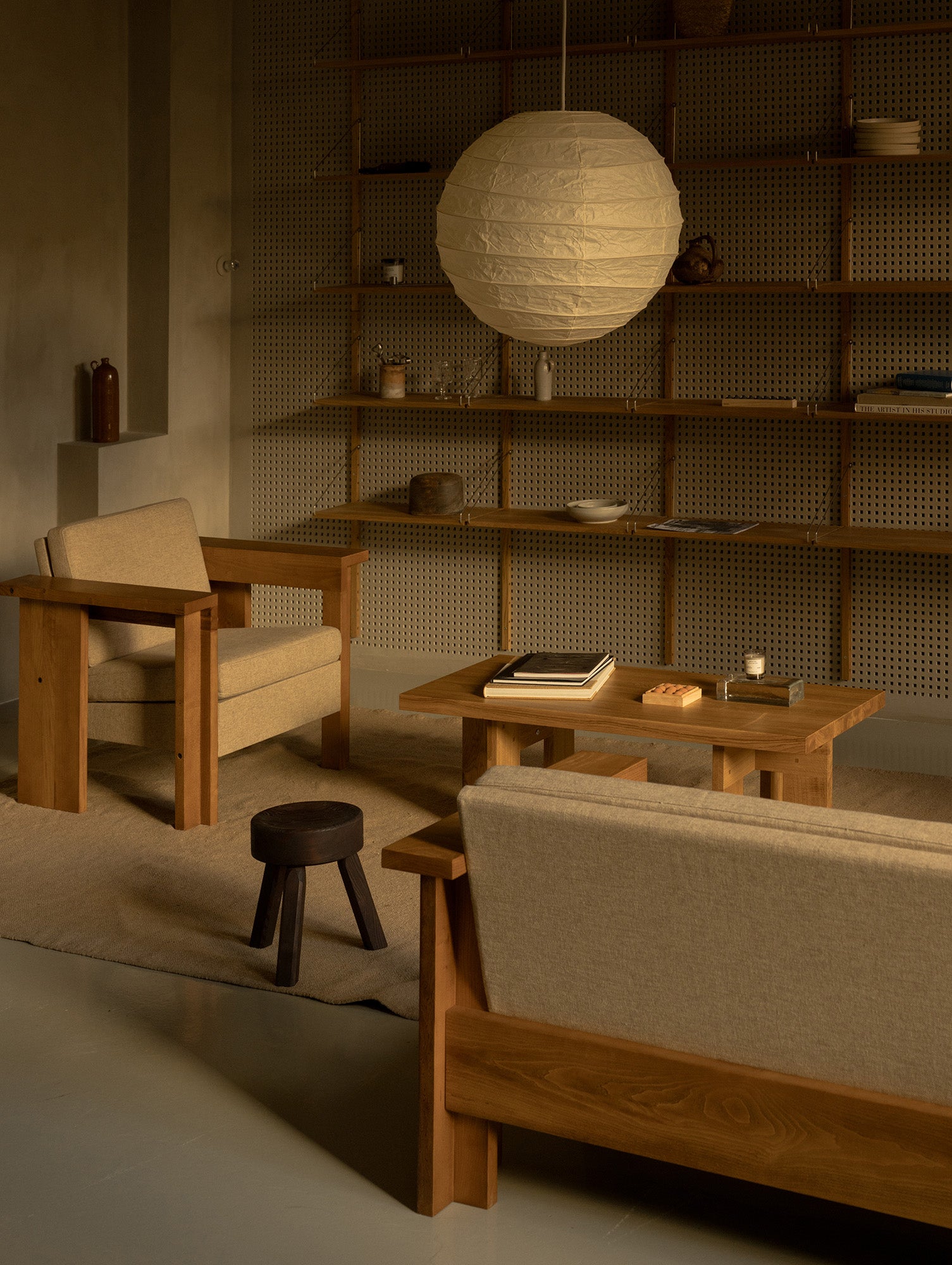 AML Stool by Frama - Dark Oiled Pine