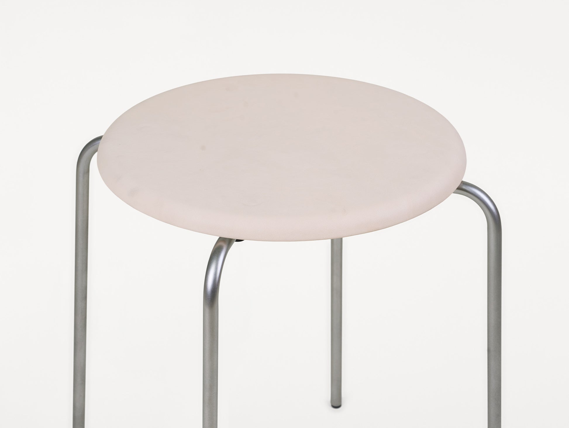 Petit Rond Stool - Leather Seat by Frama