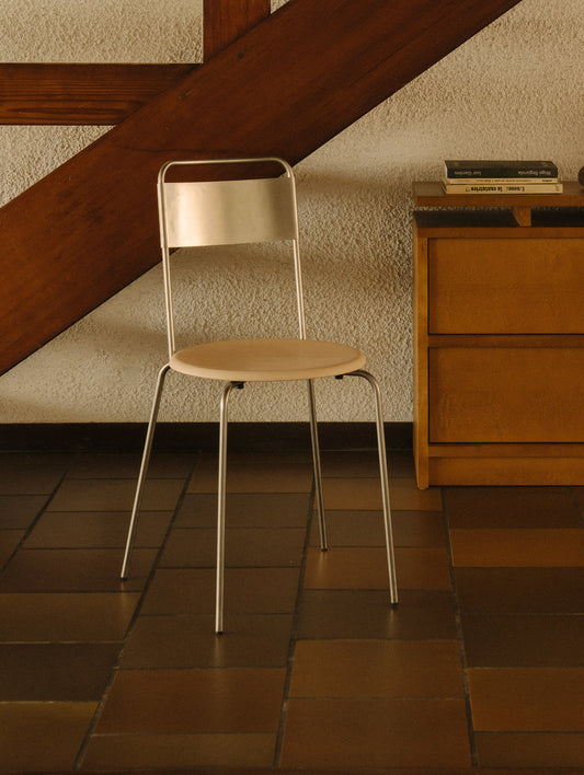 Petit Rond Chair - Leather Seat by Frama