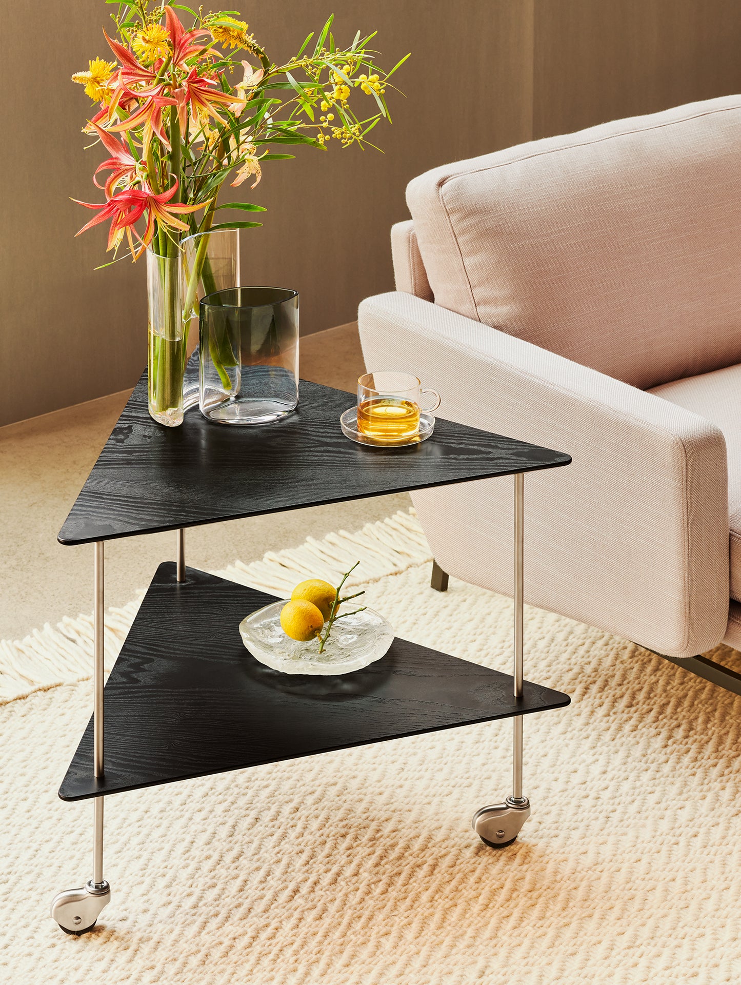 AJ Trolley by Fritz Hansen - Black Coloured Ash Veneer