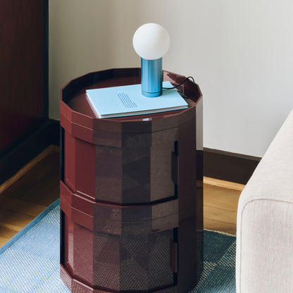 Facet Cabinet 20 by HAY - Burgundy