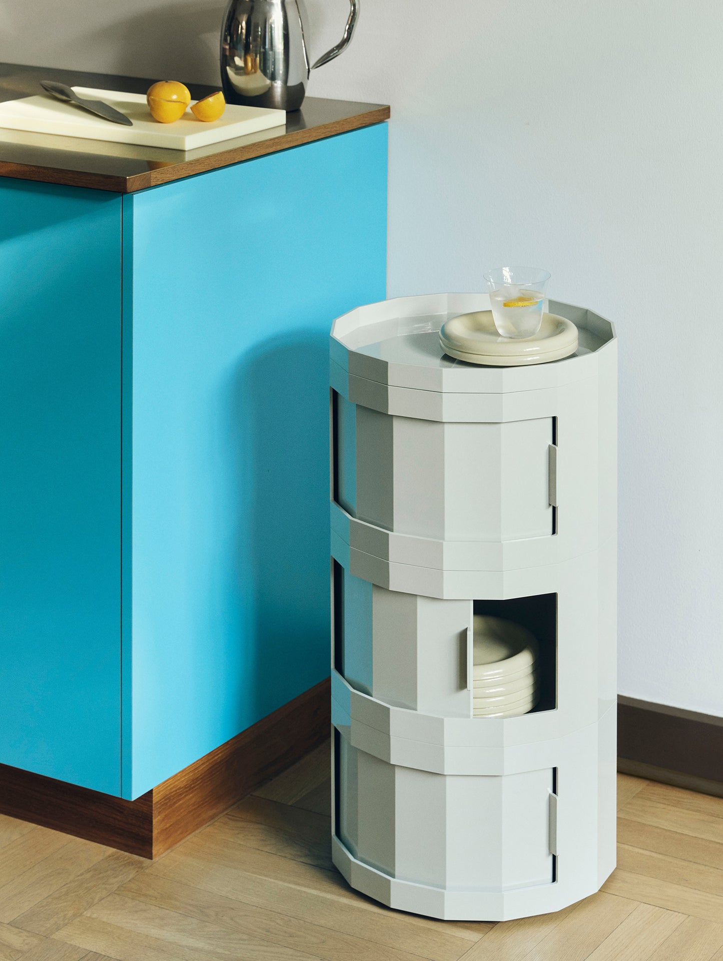 Facet Cabinet 30 by HAY - Misty Grey