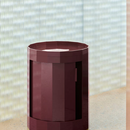Facet Cabinet Low by HAY - Burgundy