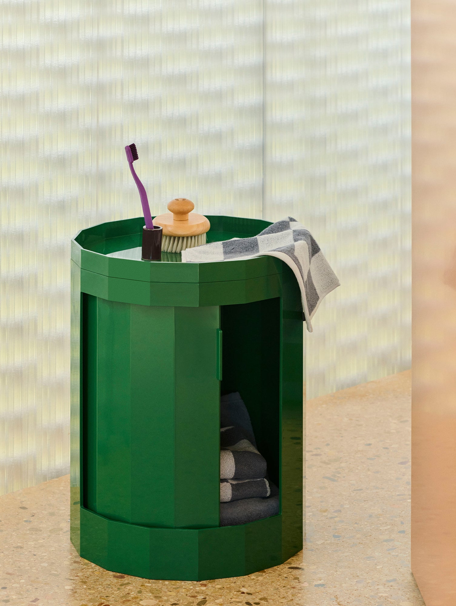 Facet Cabinet Low by HAY - Spinach Green
