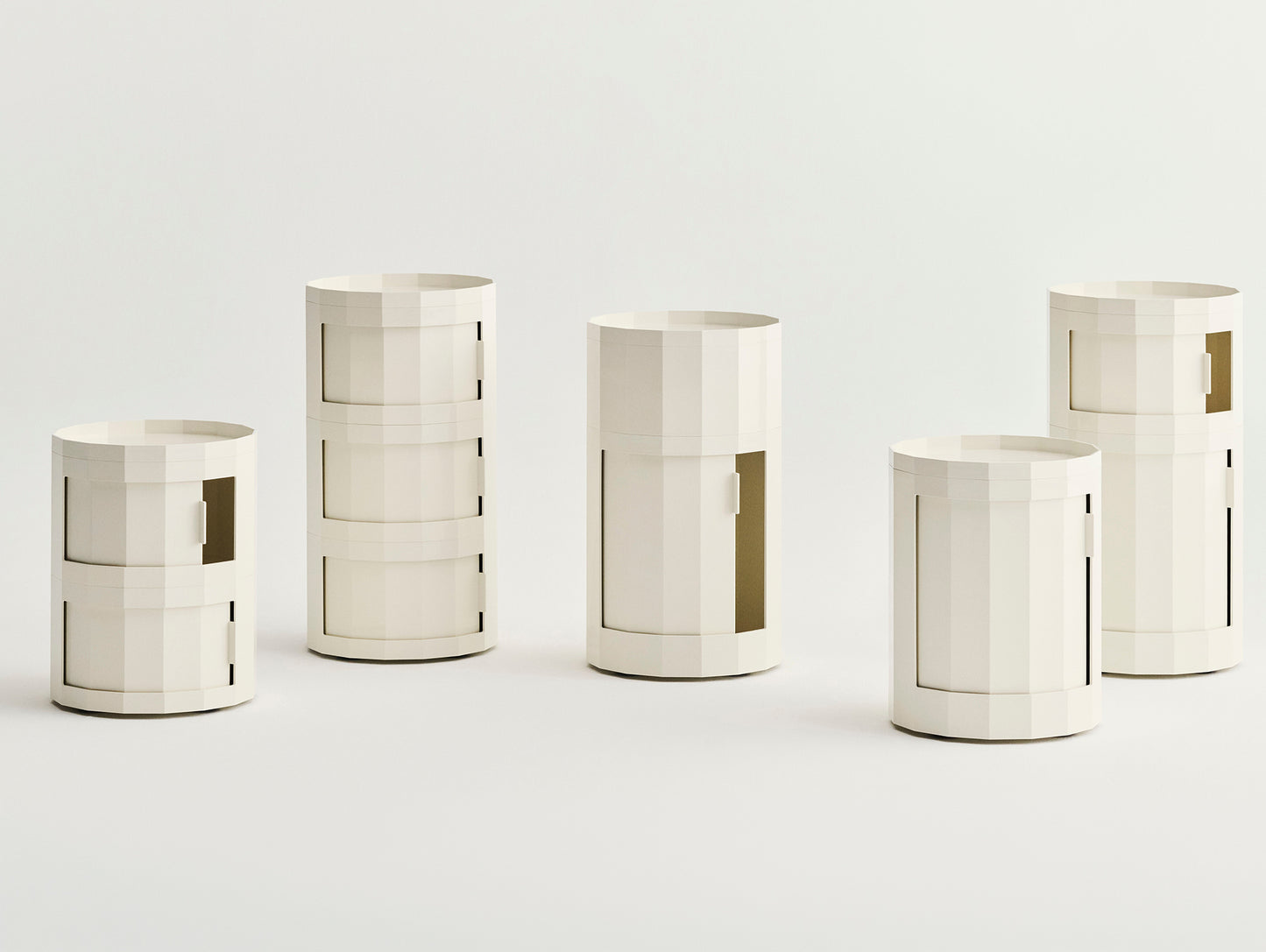 Facet Cabinet by HAY - Eggshell