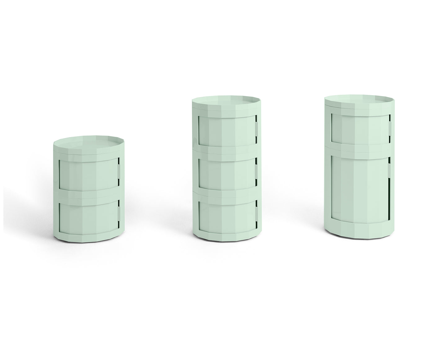 Facet Cabinet by HAY - Soft Mint