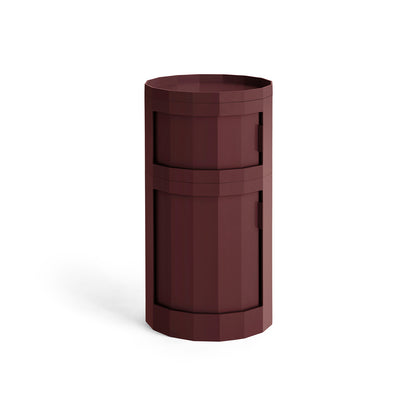Facet Cabinet 110 by HAY - Burgundy