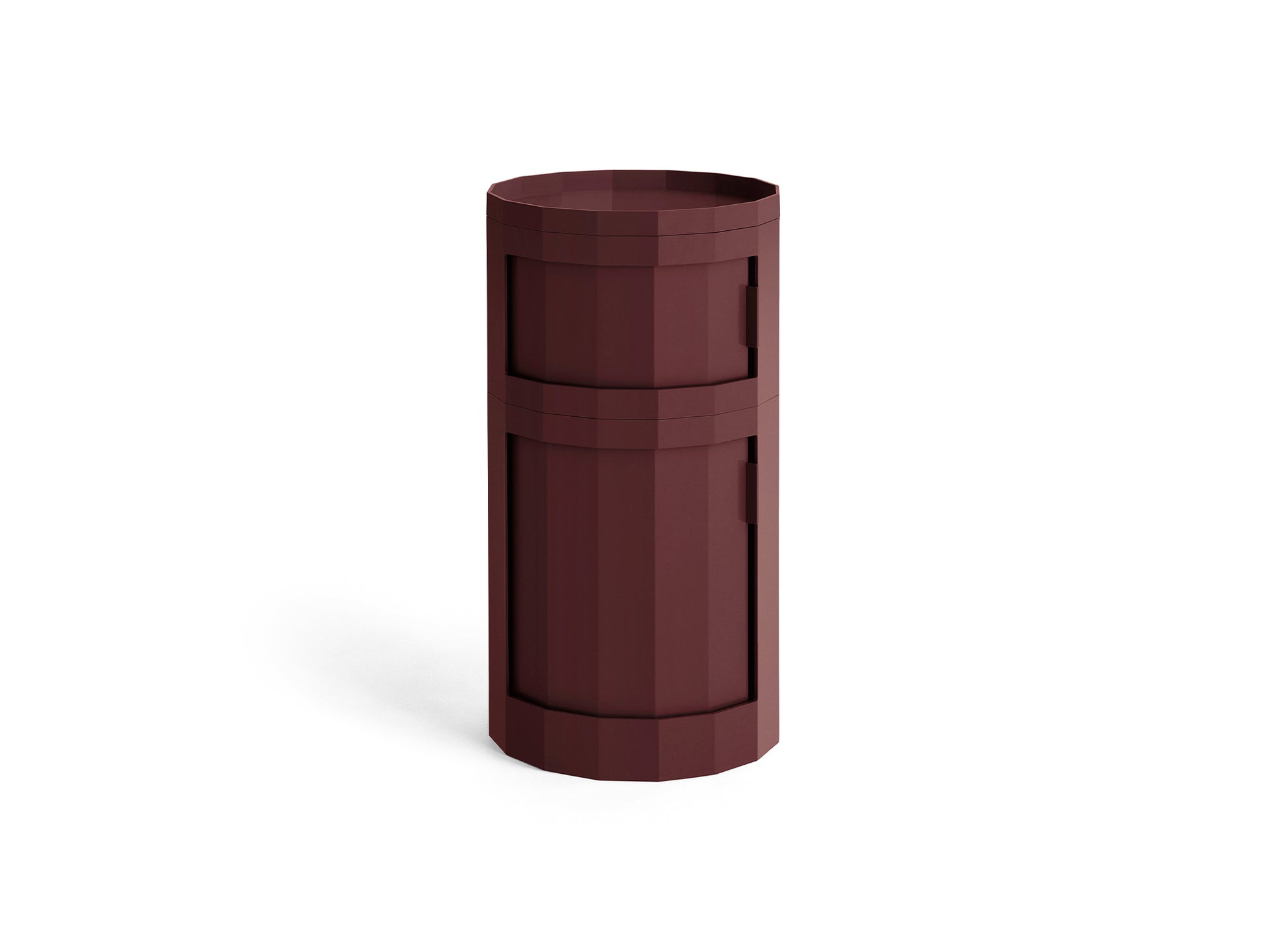 Facet Cabinet 110 by HAY - Burgundy