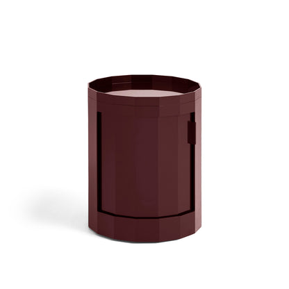 Facet Cabinet Low by HAY - Burgundy