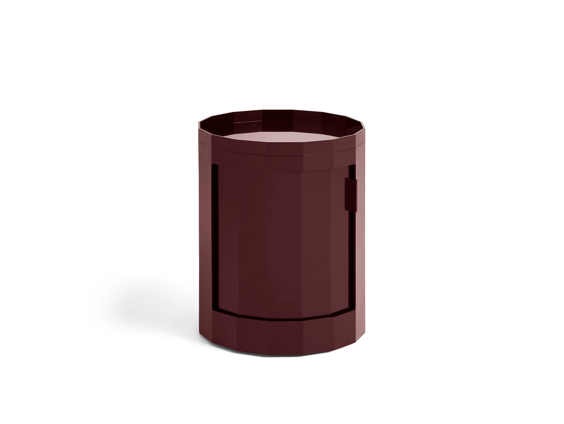 Facet Cabinet Low by HAY - Burgundy