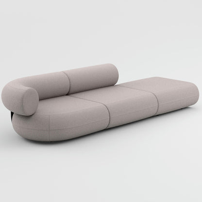 Fat 3-Seater Modular Sofa by Tom Dixon - Right Open End /  Left Armrest / Tom Dixon Boucle 01