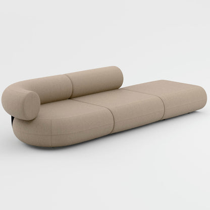 Fat 3-Seater Modular Sofa by Tom Dixon - Right Open End /  Left Armrest / Tom Dixon Boucle 84