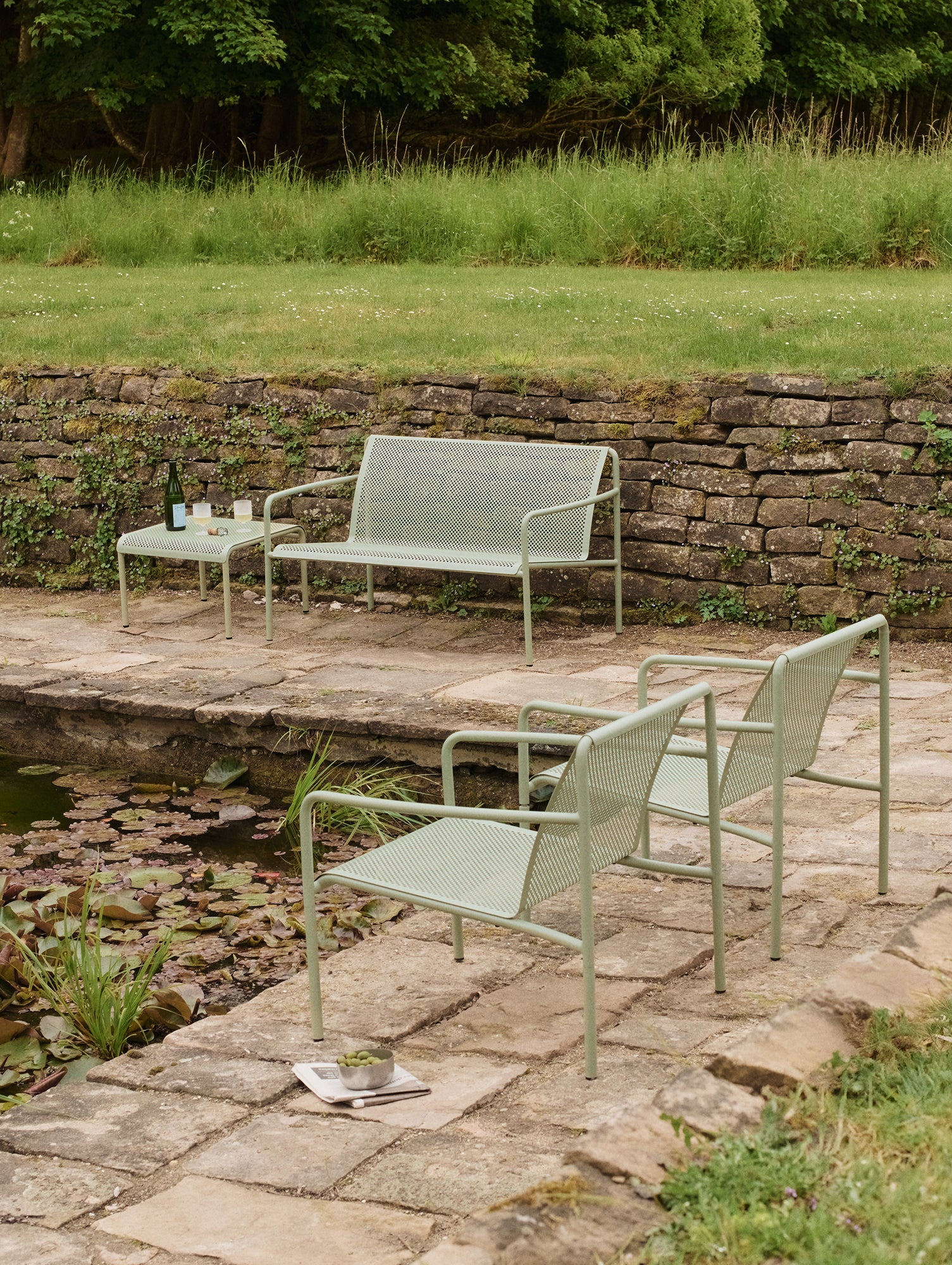 Dapple 2-Seater Lounge Sofa by Ferm Living - Tea Green