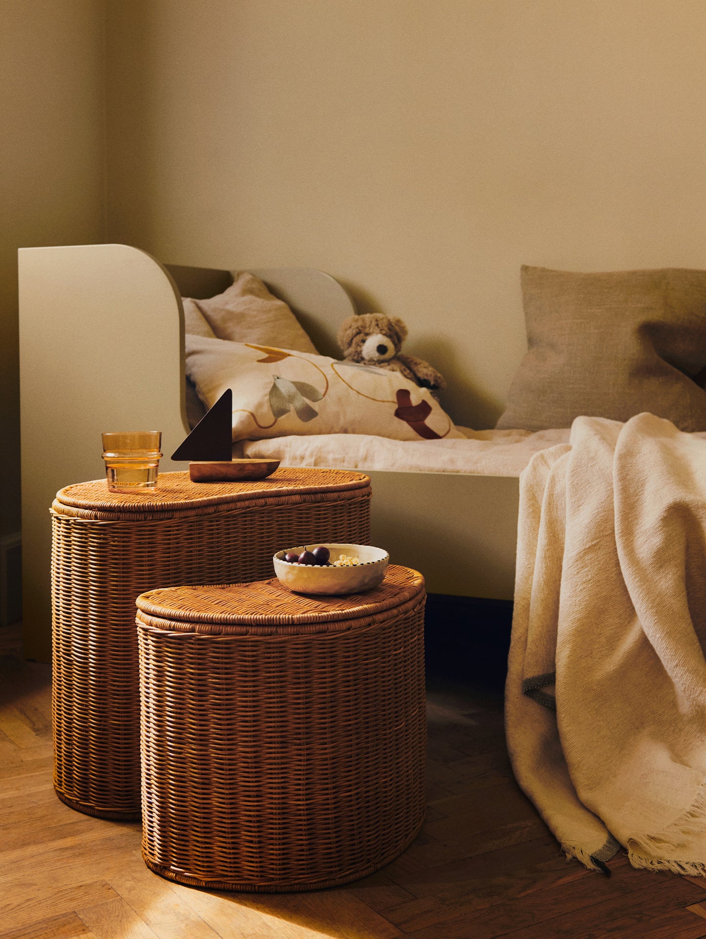 Swif Bird Embroidered Cushion by Ferm Living