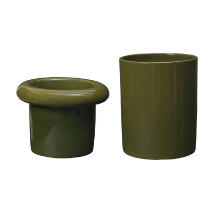 Rollo Pot by Ferm Living - Small / Moss Green