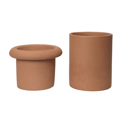 Rollo Pot by Ferm Living - Small / Terracotta