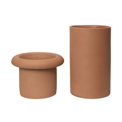 Rollo Pot by Ferm Living - Large / Terracotta