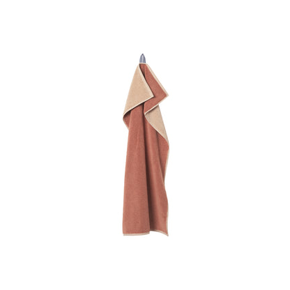 Ekko Hand Towel by Ferm Living - Mocha / Cashmere