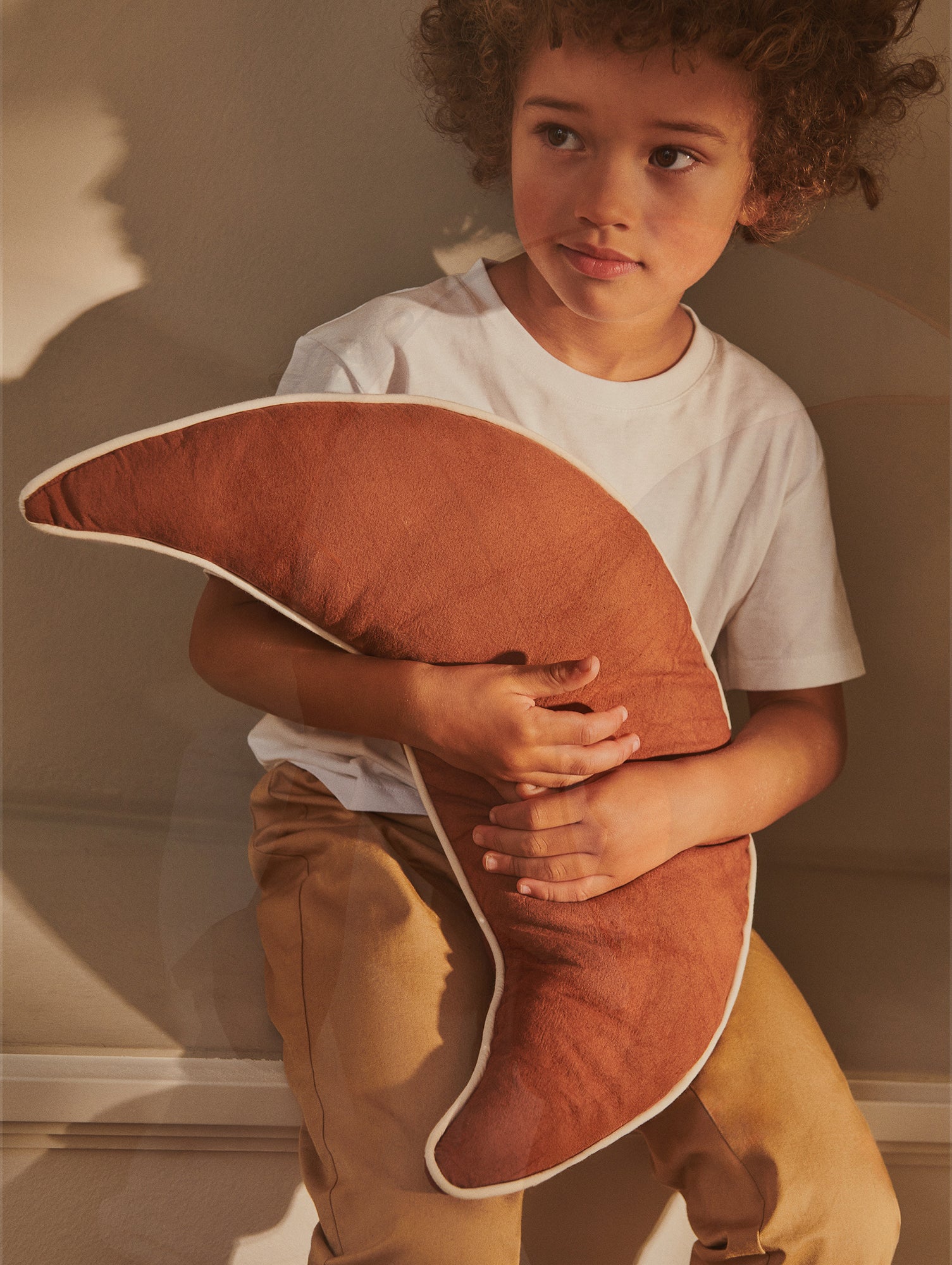 Moon Cushion by Ferm Living - Brown Clay