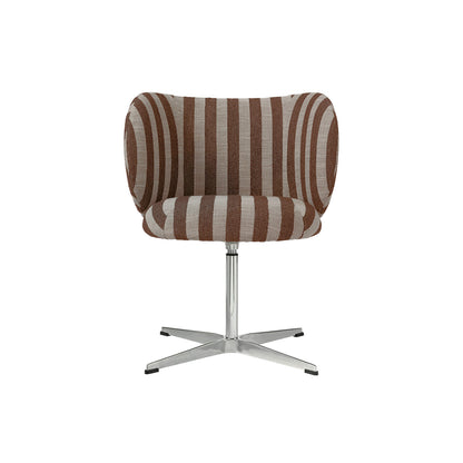 Rico Dining Chair - Swivel Base by Ferm Living - Louisiana Sand Chocolate