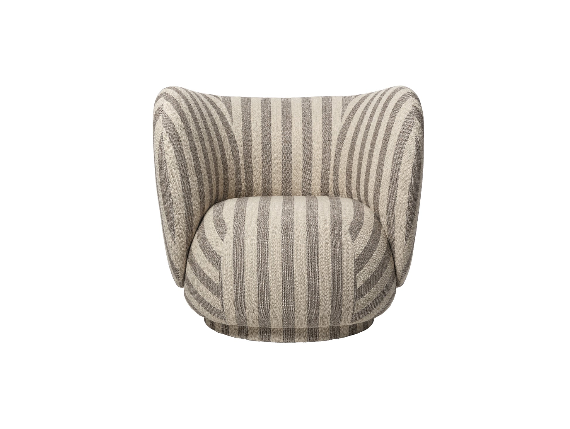 Rico Lounge Chair by Ferm Living - Swivel Base / Louisiana Sand Off White