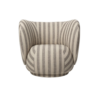 Rico Lounge Chair by Ferm Living - Regular Base / Louisiana Sand Off White