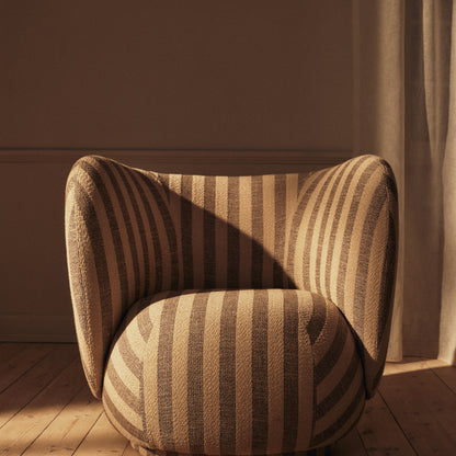 Rico Lounge Chair by Ferm Living - Louisiana Sand Off White