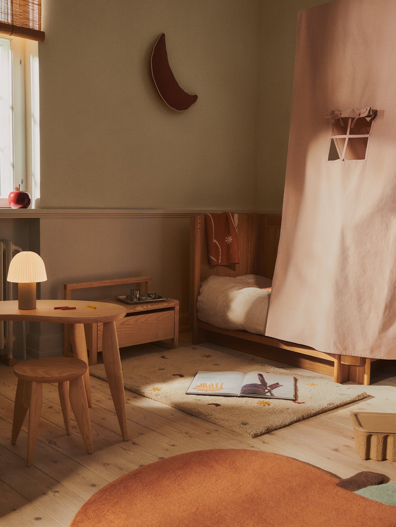 Moon Cushion by Ferm Living - Brown Clay