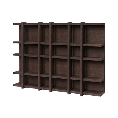 Tilem Shelf by Ferm Living - 6x4 / Dark Stained Oak