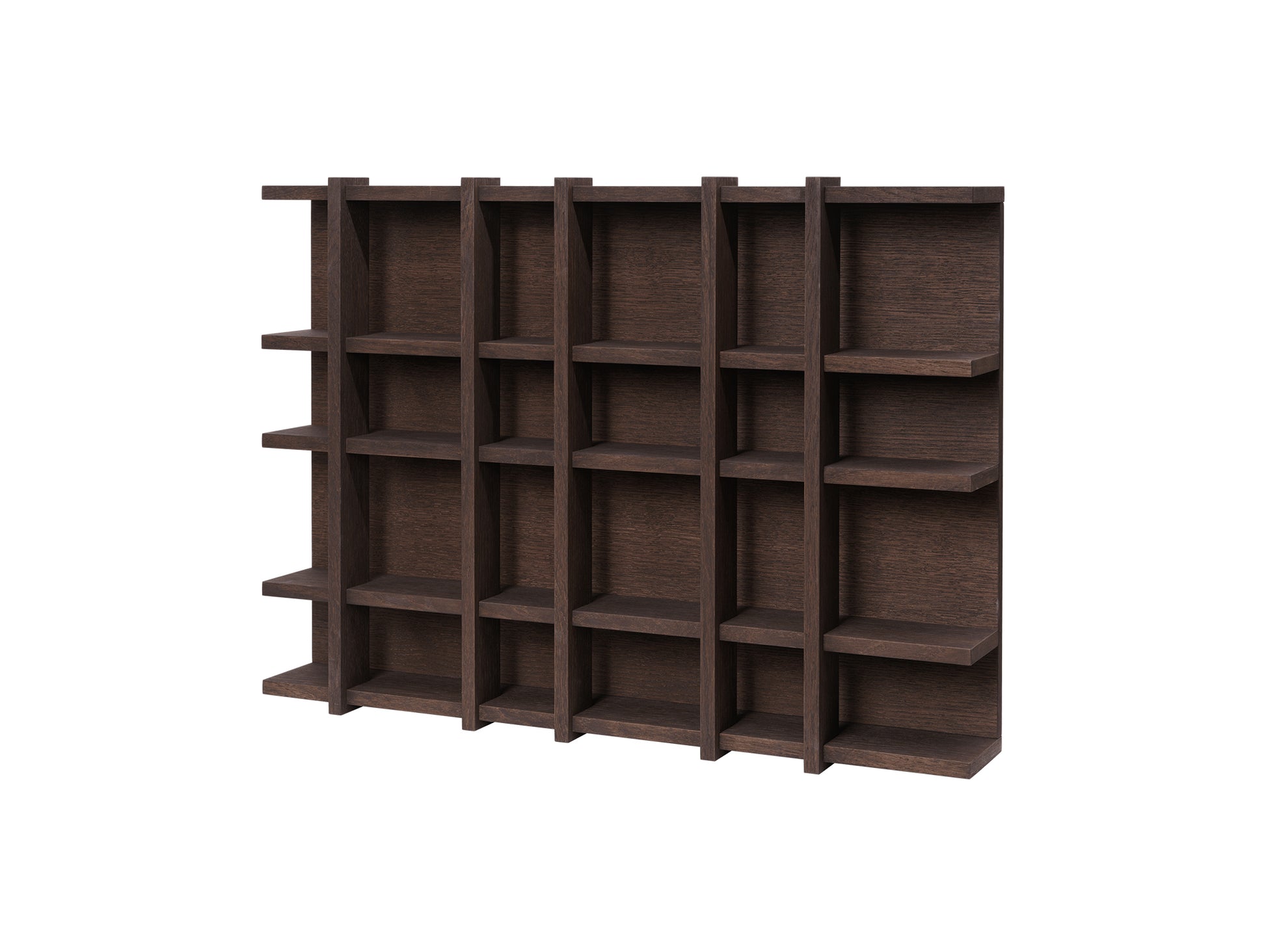 Tilem Shelf by Ferm Living - 6x4 / Dark Stained Oak