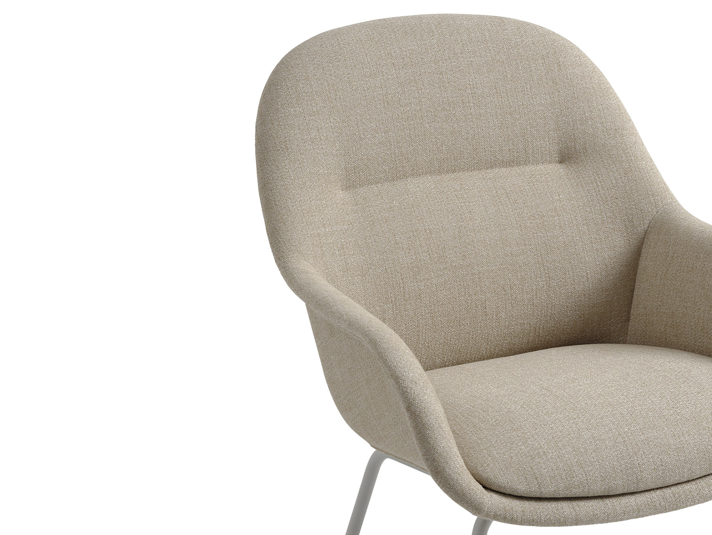 Fiber Lounge Armchair - Tube Base